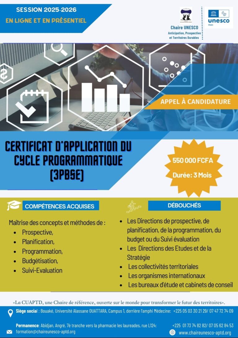 Protégé : CERTIFICAT D&rsquo;APPLICATION DU CYCLE PROGRAMMATIQUE (3PBSE)